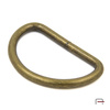 D-ring 38 mm, wire 4 mm old brass 35026200