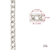 Steel chain 13x8x2 mm nickel 4101110