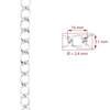ŁAŃCUCH STALOWY 16x11x2,4 mm nikiel 4100610