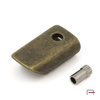 Zipper End Cap Old Brass 39006200