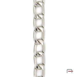 Steel chain 13x8x2 mm nickel 4101110