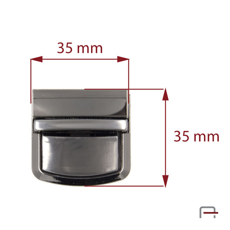 Tuck Lock Black Nickel 3106490