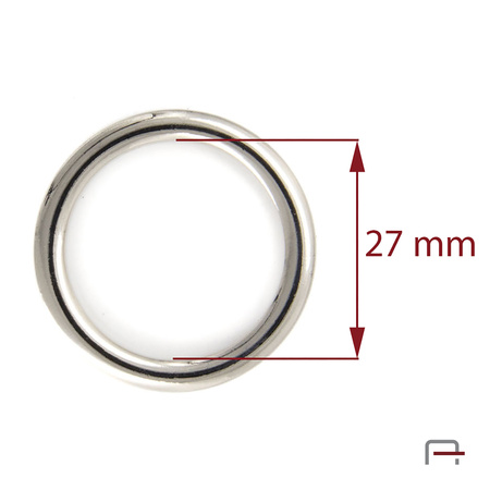 Kółko odlewane 27 mm nikiel 3707112