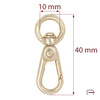 Snap Hook 10 mm gold 3250050